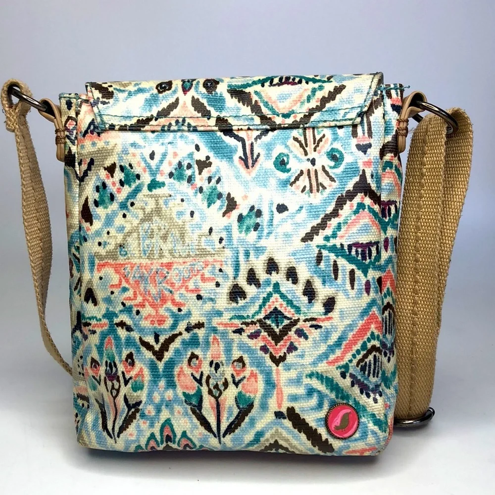 Sakroots Crossbody Bag‎ Women’s Campus Coated Canvas Mini Flap Messenger